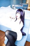 [Cosplay] Jean 九曲 - Sweater Senior Black Silk 毛衣学姐黑丝