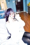 [Cosplay] Jean 九曲 - Sweater Senior Black Silk 毛衣学姐黑丝