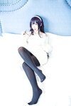 [Cosplay] Jean 九曲 - Sweater Senior Black Silk 毛衣学姐黑丝