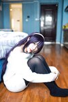 [Cosplay] Jean 九曲 - Sweater Senior Black Silk 毛衣学姐黑丝
