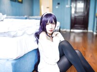 [Cosplay] Jean 九曲 - Sweater Senior Black Silk 毛衣学姐黑丝