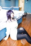 [Cosplay] Jean 九曲 - Sweater Senior Black Silk 毛衣学姐黑丝