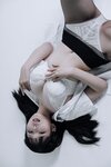 [Cosplay] Qiyuemiaozi 七月喵子 - JK Black Silk jk黑丝