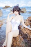 [Cosplay] Bu Dai Mao 不呆猫 & Lishi 抖娘 - Mastiff Beach Swimsuit 獒犬海边泳装