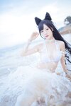 [Cosplay] Bu Dai Mao 不呆猫 & Lishi 抖娘 - Mastiff Beach Swimsuit 獒犬海边泳装