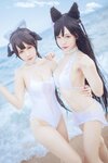 [Cosplay] Bu Dai Mao 不呆猫 & Lishi 抖娘 - Mastiff Beach Swimsuit 獒犬海边泳装