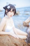 [Cosplay] Bu Dai Mao 不呆猫 & Lishi 抖娘 - Mastiff Beach Swimsuit 獒犬海边泳装