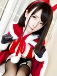 [Cosplay] YiXiaoYangZe 一小央泽 - Christmas Rabbit 圣诞-兔