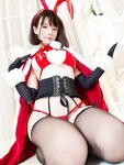 [Cosplay] YiXiaoYangZe 一小央泽 - Christmas Rabbit 圣诞-兔