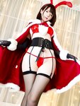 [Cosplay] YiXiaoYangZe 一小央泽 - Christmas Rabbit 圣诞-兔