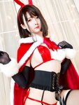[Cosplay] YiXiaoYangZe 一小央泽 - Christmas Rabbit 圣诞-兔