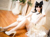 [Cosplay] Coser小姐姐星之迟迟 - 爱宕婚纱