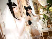[Cosplay] Coser小姐姐星之迟迟 - 爱宕婚纱