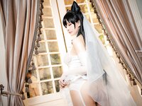 [Cosplay] Coser小姐姐星之迟迟 - 爱宕婚纱