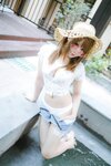 [Cosplay] Nyako 喵子 - Hot Spring + Lace Pajamas 温泉+蕾丝睡衣