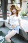 [Cosplay] Nyako 喵子 - Hot Spring + Lace Pajamas 温泉+蕾丝睡衣