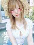 [Cosplay] Nyako 喵子 - Hot Spring + Lace Pajamas 温泉+蕾丝睡衣