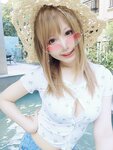 [Cosplay] Nyako 喵子 - Hot Spring + Lace Pajamas 温泉+蕾丝睡衣