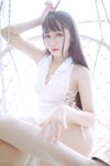 [Cosplay] Bu Dai Mao 不呆猫 & Lishi 抖娘 - Black And White Cheongsam Twins 黑白旗袍双子