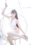 [Cosplay] Bu Dai Mao 不呆猫 & Lishi 抖娘 - Black And White Cheongsam Twins 黑白旗袍双子