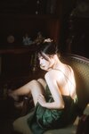 香草喵露露 - NO.045 杨枝甘露 绿色连衣裙 [45P1V-1.19GB]