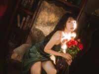 香草喵露露 - NO.045 杨枝甘露 绿色连衣裙 [45P1V-1.19GB]