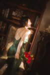 香草喵露露 - NO.045 杨枝甘露 绿色连衣裙 [45P1V-1.19GB]