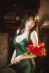 香草喵露露 - NO.045 杨枝甘露 绿色连衣裙 [45P1V-1.19GB]