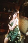 香草喵露露 - NO.045 杨枝甘露 绿色连衣裙 [45P1V-1.19GB]