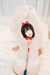 [Cosplay] 萝莉神楽板真冬之白丝猫娘