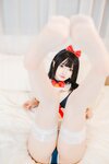 [Cosplay] 萝莉神楽板真冬之白丝猫娘