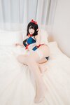 [Cosplay] 萝莉神楽板真冬之白丝猫娘