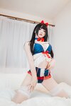 [Cosplay] 萝莉神楽板真冬之白丝猫娘