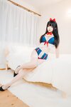 [Cosplay] 萝莉神楽板真冬之白丝猫娘