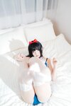 [Cosplay] 萝莉神楽板真冬之白丝猫娘