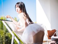 香草喵露露 - NO.040 杨枝甘露 白色纱裙 [48P1V-1.22GB]