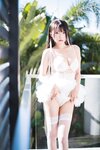 香草喵露露 - NO.040 杨枝甘露 白色纱裙 [48P1V-1.22GB]
