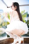 香草喵露露 - NO.040 杨枝甘露 白色纱裙 [48P1V-1.22GB]
