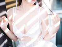 香草喵露露 - NO.040 杨枝甘露 白色纱裙 [48P1V-1.22GB]