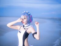 二佐Nisa - NO.036 蕾姆海边 [10P-13MB]