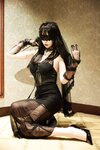 [Cosplay] 玥儿玥 黑色情趣 肉丝