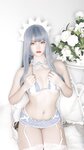 二佐Nisa - NO.091 私房自拍蓝格比基尼女仆 [40P-212MB]