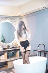 [Cosplay] 冬马路纱 - 浴缸湿身黑丝