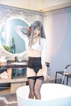 [Cosplay] 冬马路纱 - 浴缸湿身黑丝