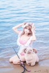 [Cosplay] 三度 69 — 小羊泳装