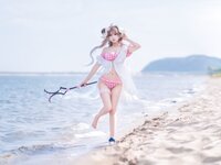 [Cosplay] 三度 69 — 小羊泳装