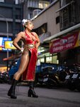 [Cosplay][nonsummerjack] non - Taiwan Black Chun-Li 台湾黒春麗
