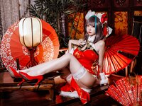 二佐Nisa - NO.150 碧蓝航线 柴郡旗袍 [32P-591MB]