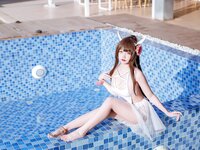 二佐Nisa - NO.112 碧蓝航线 鲟泳装 [9P-180MB]