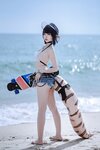 二佐Nisa - NO.155 明日方舟 森蚺泳装 [22P-176MB]